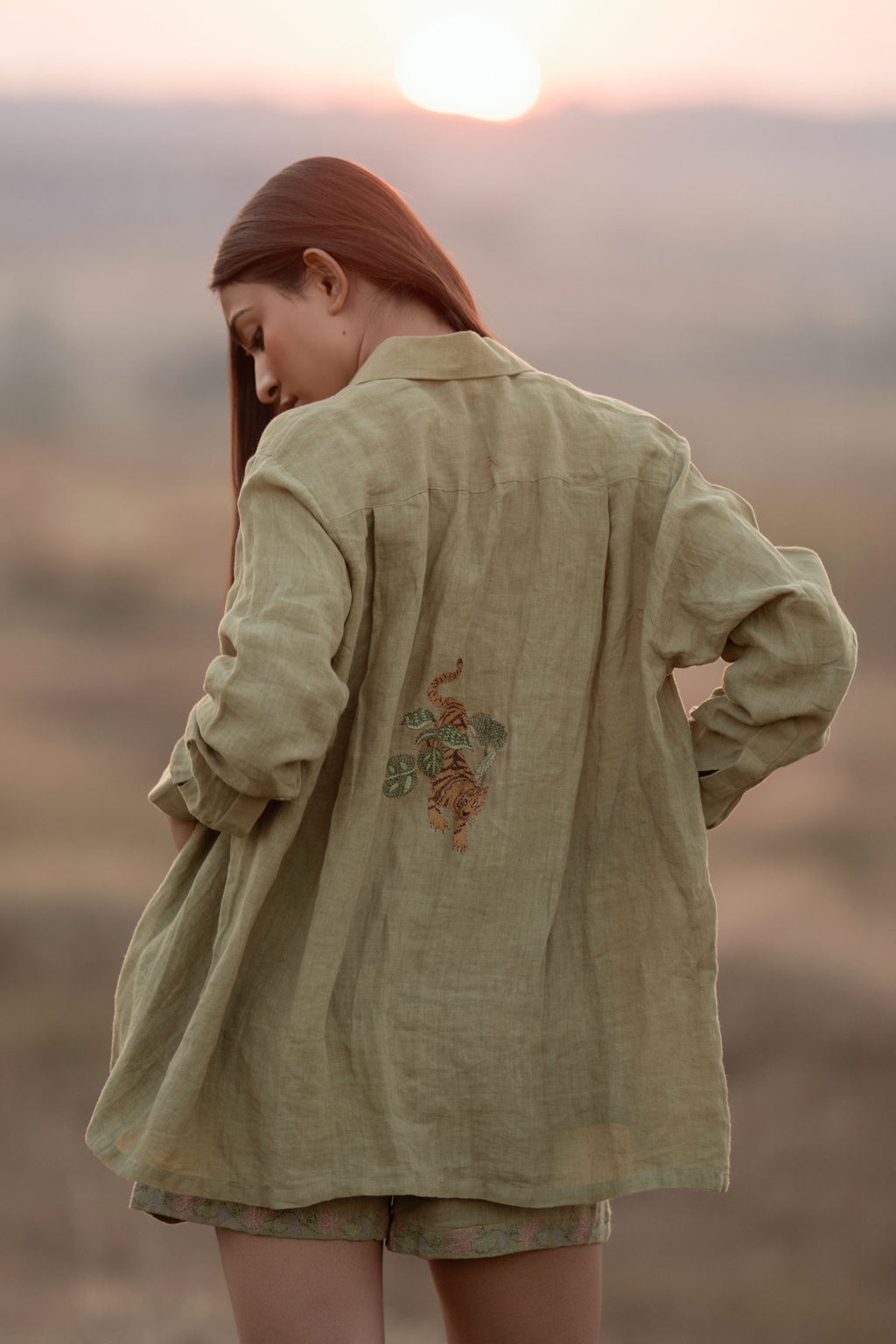 Tiger Trail Shirt | Handwoven Linen Shirt